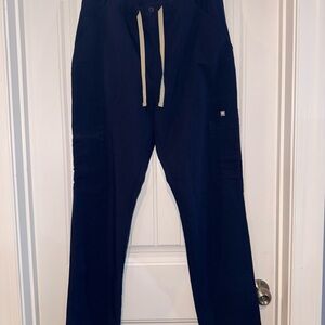 Unisex Figs Navy Drawstring Cargo Pants